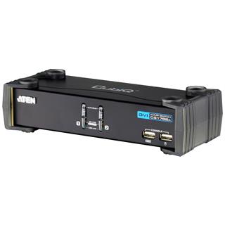 Aten KVM Switch 2-Port DVI DVI USB2 Audio 2xKabel